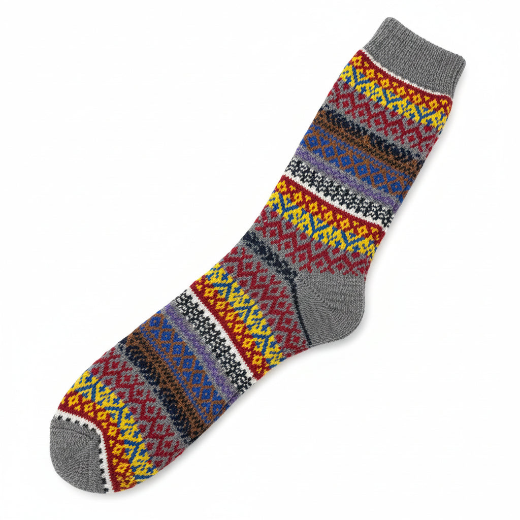 Tenderfoot - Mens - Wool Socks - Grey/Blue Multi - Wildvine Clothing, Spalding, Lincolnshire