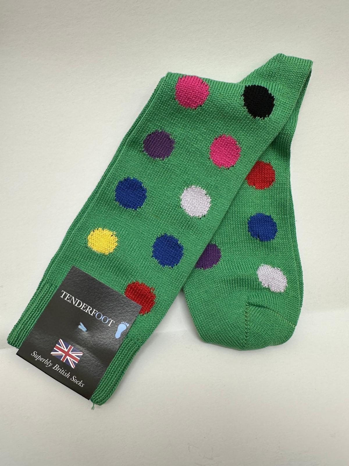 Tenderfoot - Mens - Cotton - Smartie UK 7 - 11 Green - Wildvine Clothing, Spalding, Lincolnshire