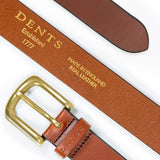 Dents - Mens Belt - Smooth Leather Belt - Brown Buffalo Leather - Wildvine Clothing, Spalding, Lincolnshire