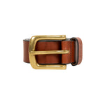 Dents - Mens Belt - Smooth Leather Belt - Brown Buffalo Leather - Wildvine Clothing, Spalding, Lincolnshire