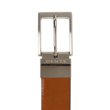 Dents - Mens Belt  -  Twist Reversible - Black/Tan Bovine Leather