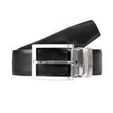 Dents - Mens Belt  -  Twist Reversible - Black/Tan Bovine Leather