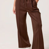 QED London - Ladies - Pintuck Wide Leg Trouser - Wildvine Clothing, Spalding, Lincolnshire