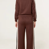 QED London - Ladies - Stripe Bomber Jacket & Matching Trouser Set - Wildvine Clothing, Spalding, Lincolnshire