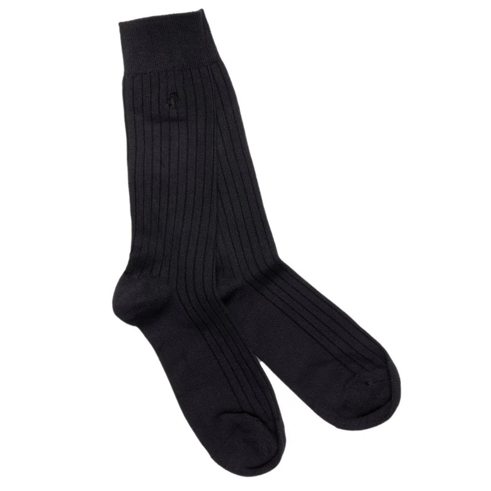 Swole Panda - Mens Bamboo Socks - Navy - Wildvine Clothing, Spalding, Lincolnshire