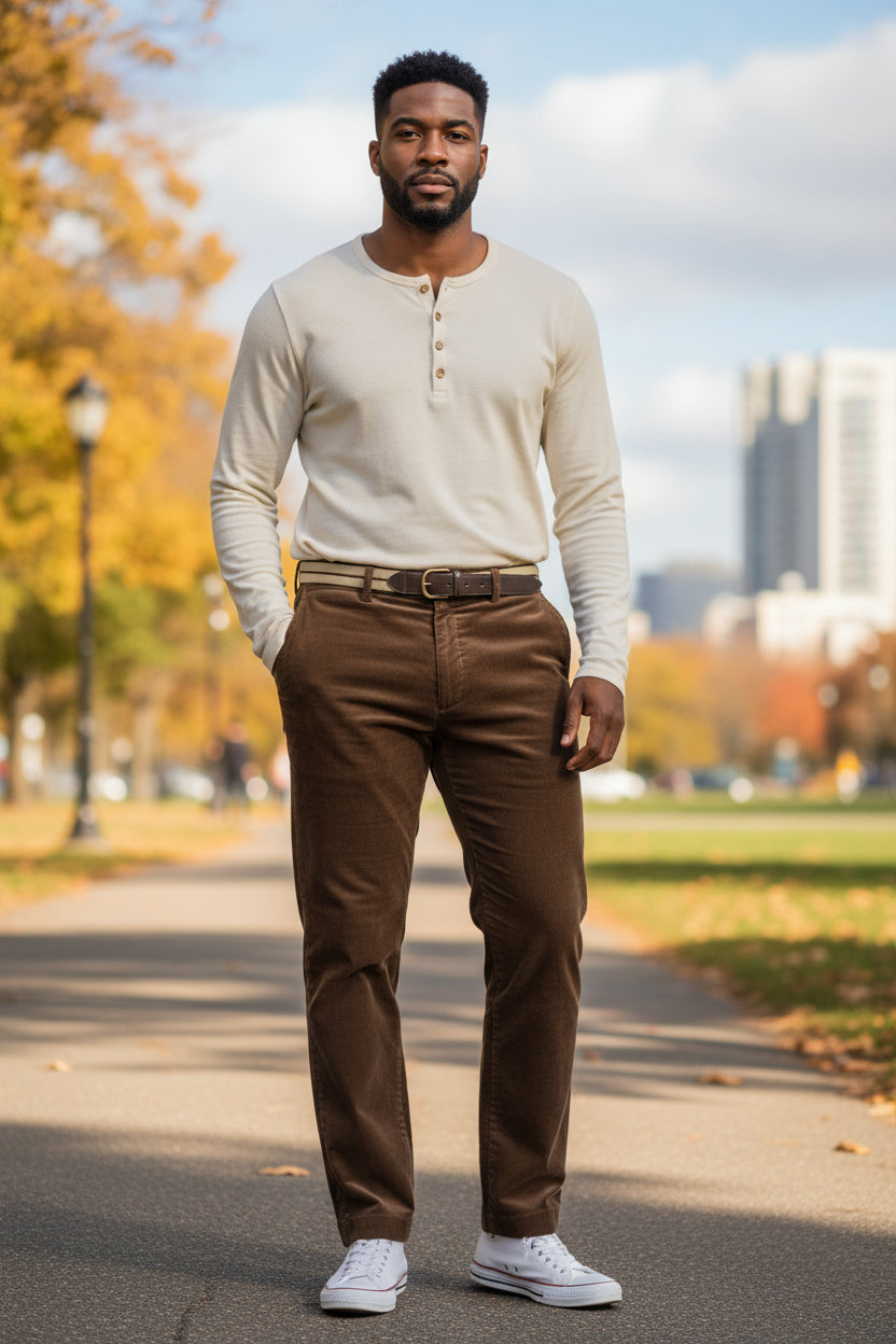 DG’s Drifter - Mens - Prestige “San Remo” Cord Trousers – Dark Brown - Wildvine Clothing, Spalding, Lincolnshire