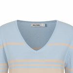 Alice Collins - Constance Pullover - Sky/Beige/Butter - Wildvine Clothing, Spalding, Lincolnshire