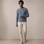 Fynch-Hatton - Mens Knitwear - Super Structure / Super Soft - O'Neck - Air Blue 1609208 660 - Wildvine Clothing, Spalding, Lincolnshire