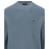 Fynch-Hatton - Mens Knitwear - Super Structure / Super Soft - O'Neck - Air Blue 1609208 660 - Wildvine Clothing, Spalding, Lincolnshire