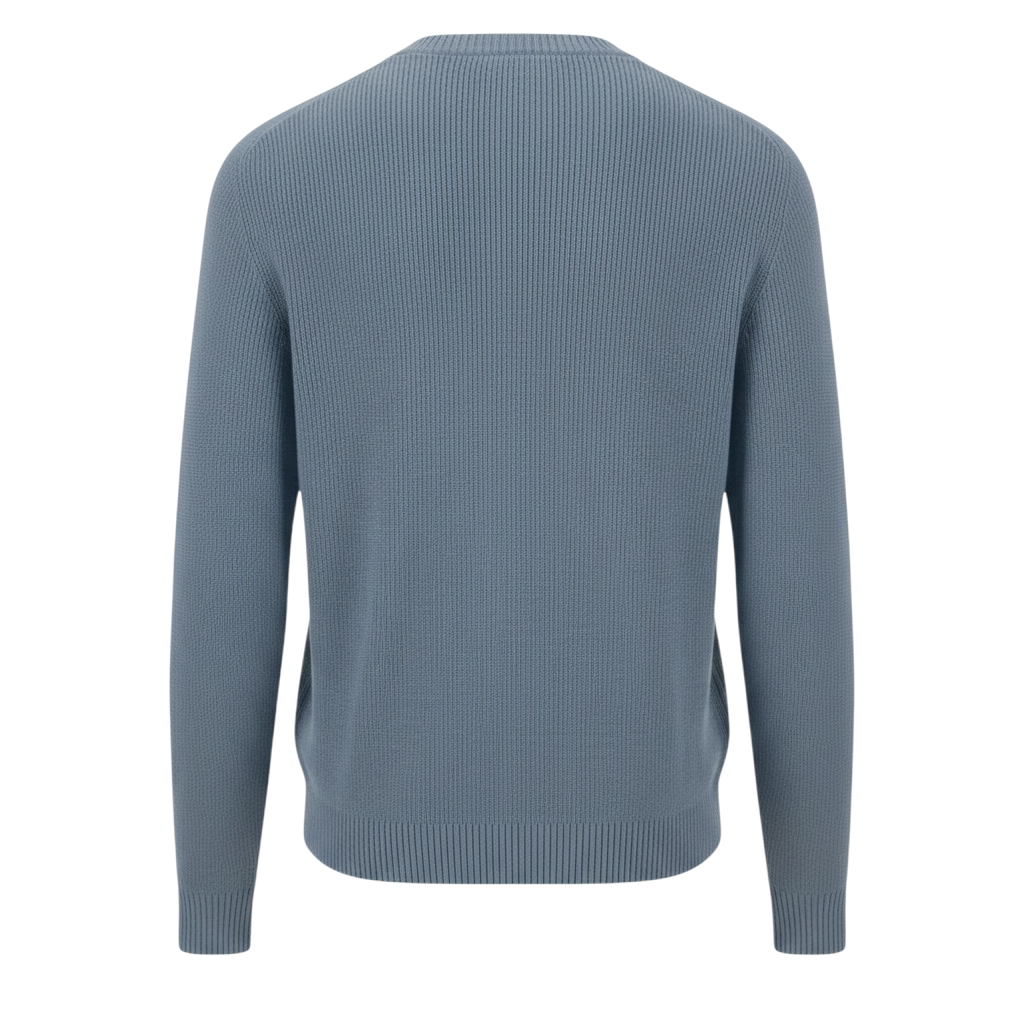 Fynch-Hatton - Mens Knitwear - Super Structure / Super Soft - O'Neck - Air Blue 1609208 660 - Wildvine Clothing, Spalding, Lincolnshire