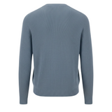 Fynch-Hatton - Mens Knitwear - Super Structure / Super Soft - O'Neck - Air Blue 1609208 660 - Wildvine Clothing, Spalding, Lincolnshire