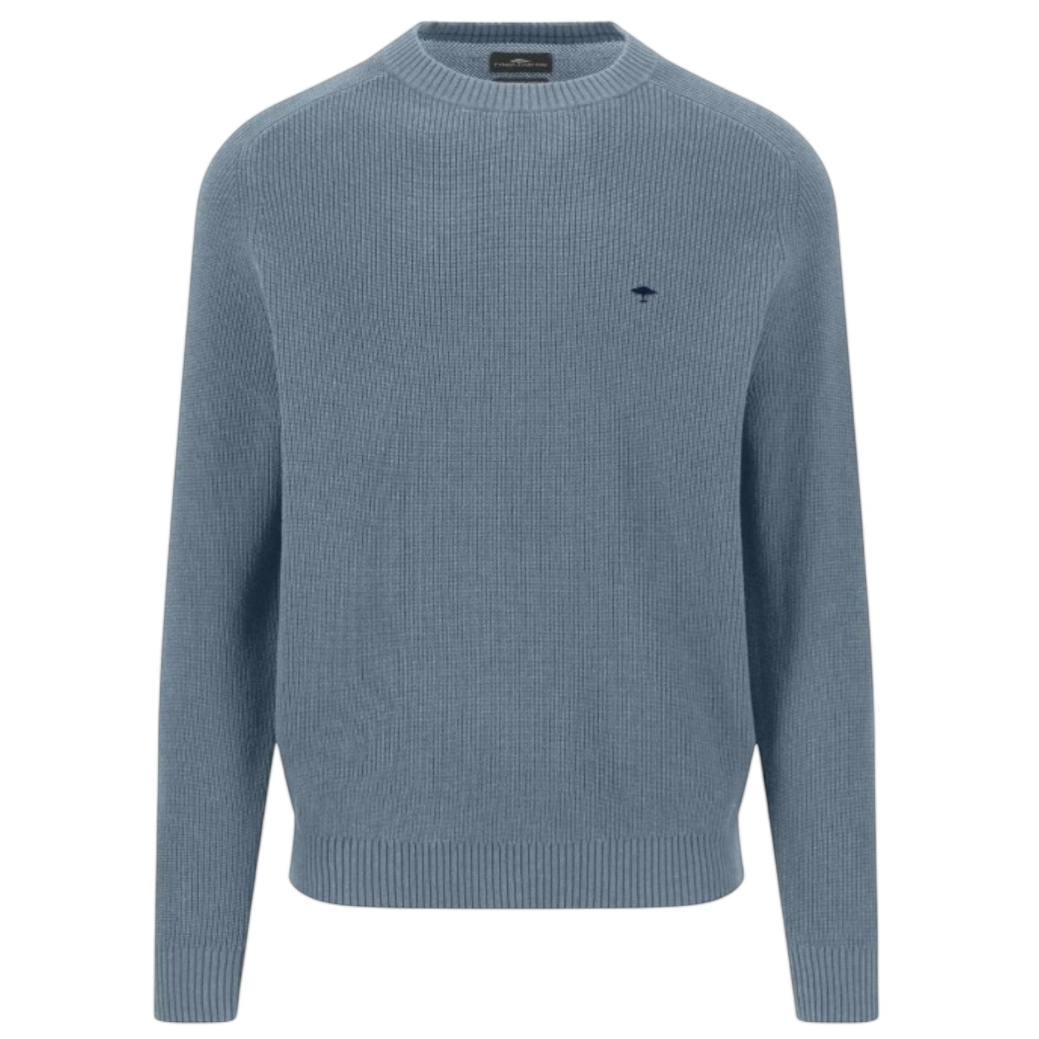 Fynch-Hatton - Mens Knitwear - Super Structure / Super Soft - O'Neck - Air Blue 1609208 660 - Wildvine Clothing, Spalding, Lincolnshire