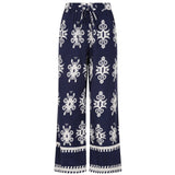 Alice Collins - Athena Trousers - Rich Navy/White - Wildvine Clothing, Spalding, Lincolnshire