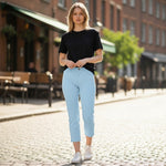 Alice Collins - Cropped Jean High Rise - Sky - Wildvine Clothing, Spalding, Lincolnshire
