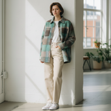 Alice Collins - Ladies Elle Fleece Coverall Jacket - Evergreen Check - Wildvine Clothing, Spalding, Lincolnshire