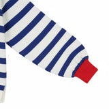 Alice Collins - Fowey Stripe Pullover - Wild Oat/Royal - Wildvine Clothing, Spalding, Lincolnshire