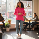 Alice Collins - Ladies Georgie Top - Fuchsia - Wildvine Clothing, Spalding, Lincolnshire