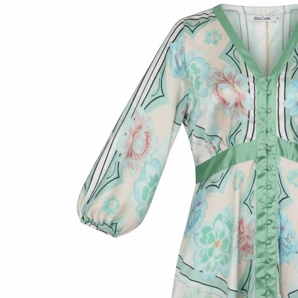 Alice Collins - Jane Dress - Seashore - Wildvine Clothing, Spalding, Lincolnshire