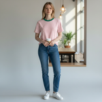 Alice Collins - Miley T-Shirt - Green Pepper/Candyfloss - Wildvine Clothing, Spalding, Lincolnshire