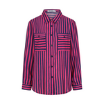Alice Collins - Ladies Vivian Shirt - Rich Navy/Fuchsia - Wildvine Clothing, Spalding, Lincolnshire