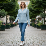 Alice Collins - Ladies Marieke Pullover - Powder Blue - Wildvine Clothing, Spalding, Lincolnshire