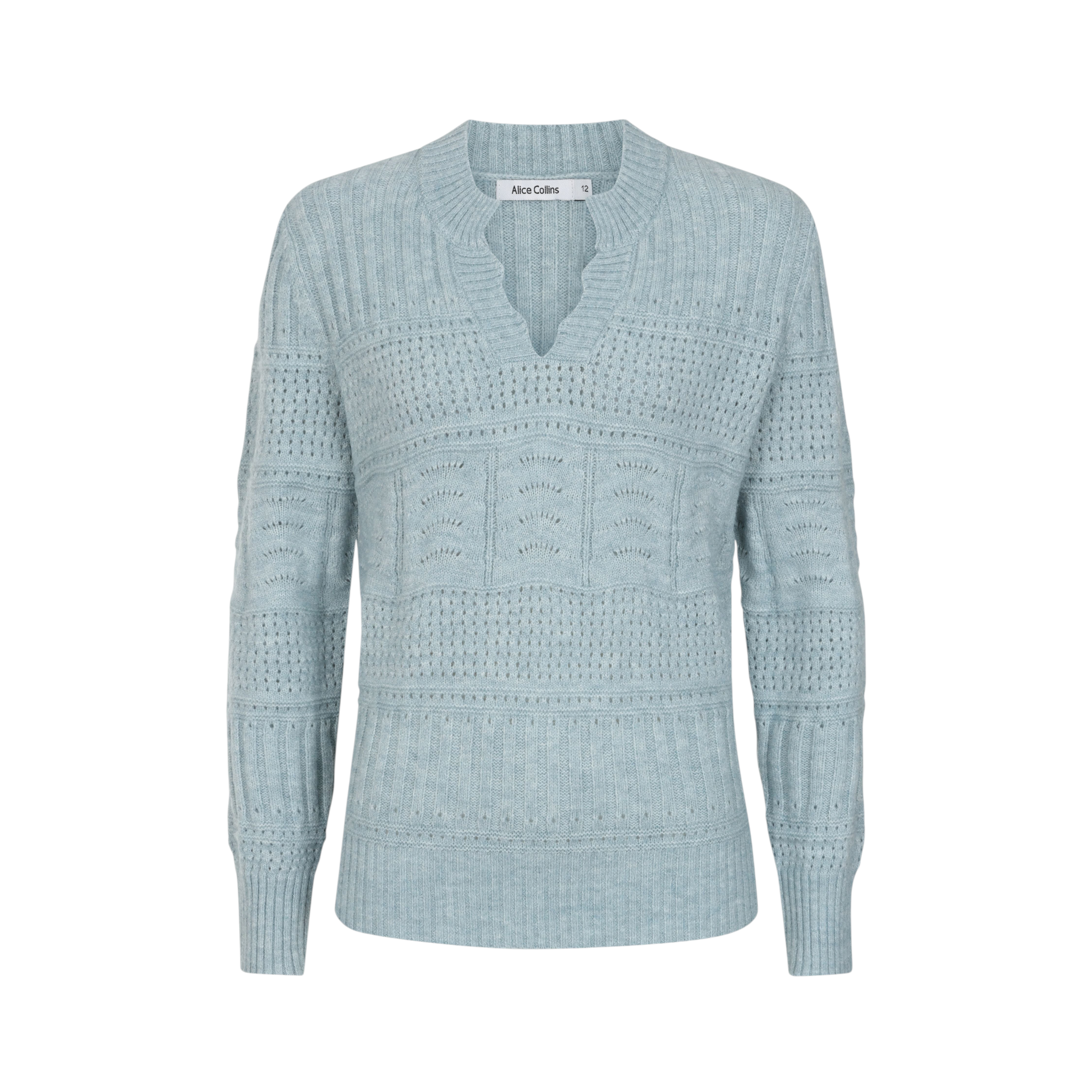 Alice Collins - Ladies Marieke Pullover - Powder Blue - Wildvine Clothing, Spalding, Lincolnshire
