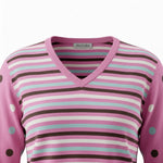 Alice Collins - Anna Pullover - Raspberry Sorbet/Chocolate Chip - 037A087 - Wildvine Clothing, Spalding, Lincolnshire