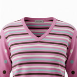 Alice Collins - Anna Pullover - Raspberry Sorbet/Chocolate Chip - 037A087 - Wildvine Clothing, Spalding, Lincolnshire