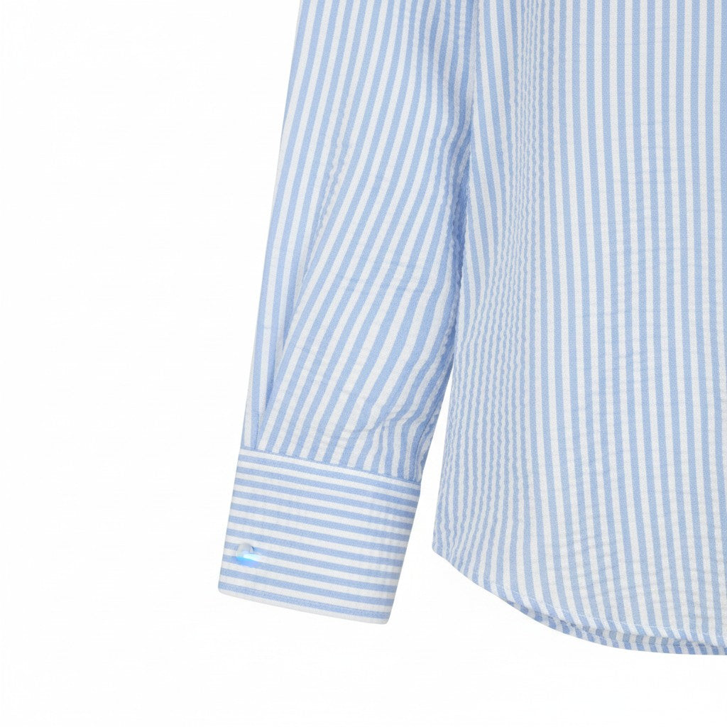Alice Collins - Amara Shirt - Sky/White - Wildvine Clothing, Spalding, Lincolnshire
