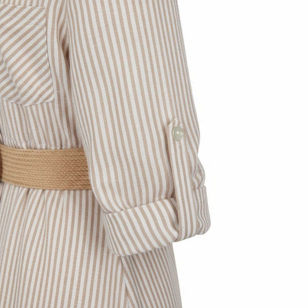 Alice Collins - Amara Dress - Pebble/Wild Oat - Wildvine Clothing, Spalding, Lincolnshire