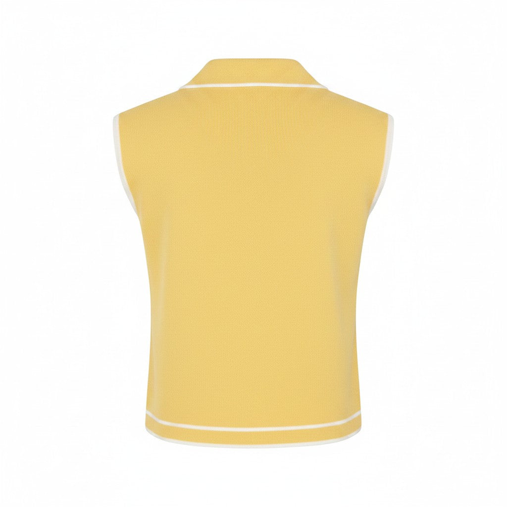 Alice Collins - Amelia Waistcoat - Butter/White - Wildvine Clothing, Spalding, Lincolnshire