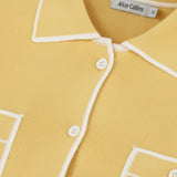 Alice Collins - Amelia Waistcoat - Butter/White - Wildvine Clothing, Spalding, Lincolnshire