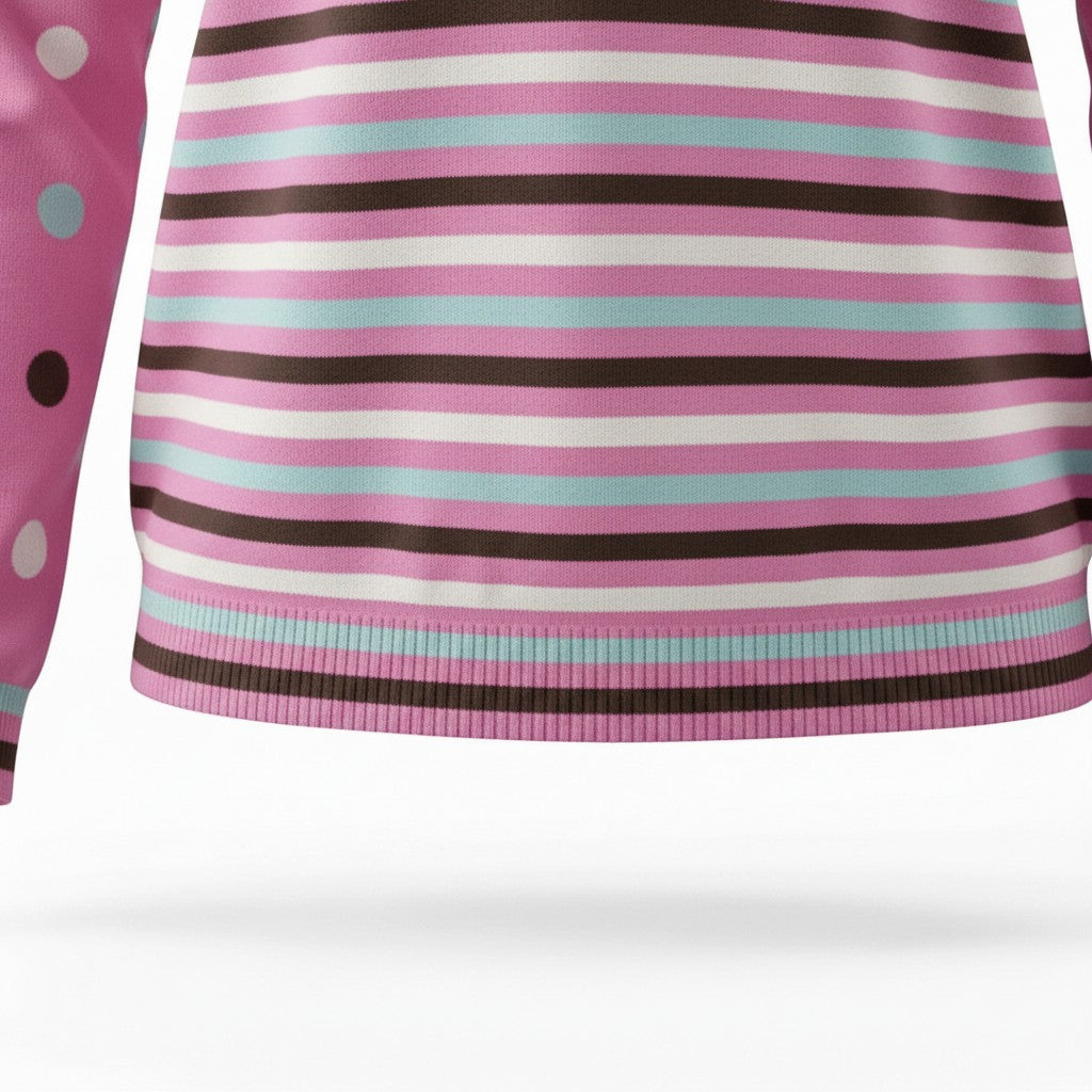 Alice Collins - Anna Pullover - Raspberry Sorbet/Chocolate Chip - 037A087 - Wildvine Clothing, Spalding, Lincolnshire