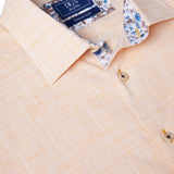 DG's Drifter Mens - Regular Short Sleeve Casual Shirt - Apricot / Yellow - 14501SS - 52 - Wildvine Clothing, Spalding, Lincolnshire