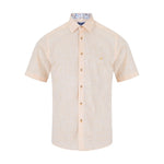 DG's Drifter Mens - Regular Short Sleeve Casual Shirt - Apricot / Yellow - 14501SS - 52 - Wildvine Clothing, Spalding, Lincolnshire
