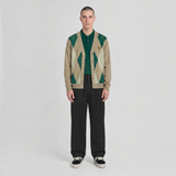 Lyle & Scott - Mens Argyle Knitted Classic Cardigan - Camel Taupe - KN2633V Y613 - Wildvine Clothing, Spalding, Lincolnshire