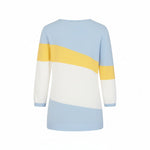 Alice Collins - Astrid Pullover - Sky/White/Butter - Wildvine Clothing, Spalding, Lincolnshire