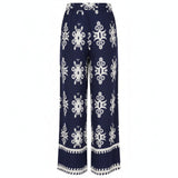 Alice Collins - Athena Trousers - Rich Navy/White - Wildvine Clothing, Spalding, Lincolnshire