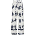 Alice Collins - Athena Trousers - White/Rich Navy - Wildvine Clothing, Spalding, Lincolnshire