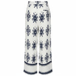 Alice Collins - Athena Trousers - White/Rich Navy - Wildvine Clothing, Spalding, Lincolnshire