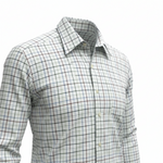 Gurteen - Mens - Shirt - Cumbria - Modern Fit / LS - Azure Check 56002 633 - Wildvine Clothing, Spalding, Lincolnshire