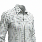 Gurteen - Mens - Shirt - Cumbria - Modern Fit / LS - Azure Check 56002 633 - Wildvine Clothing, Spalding, Lincolnshire