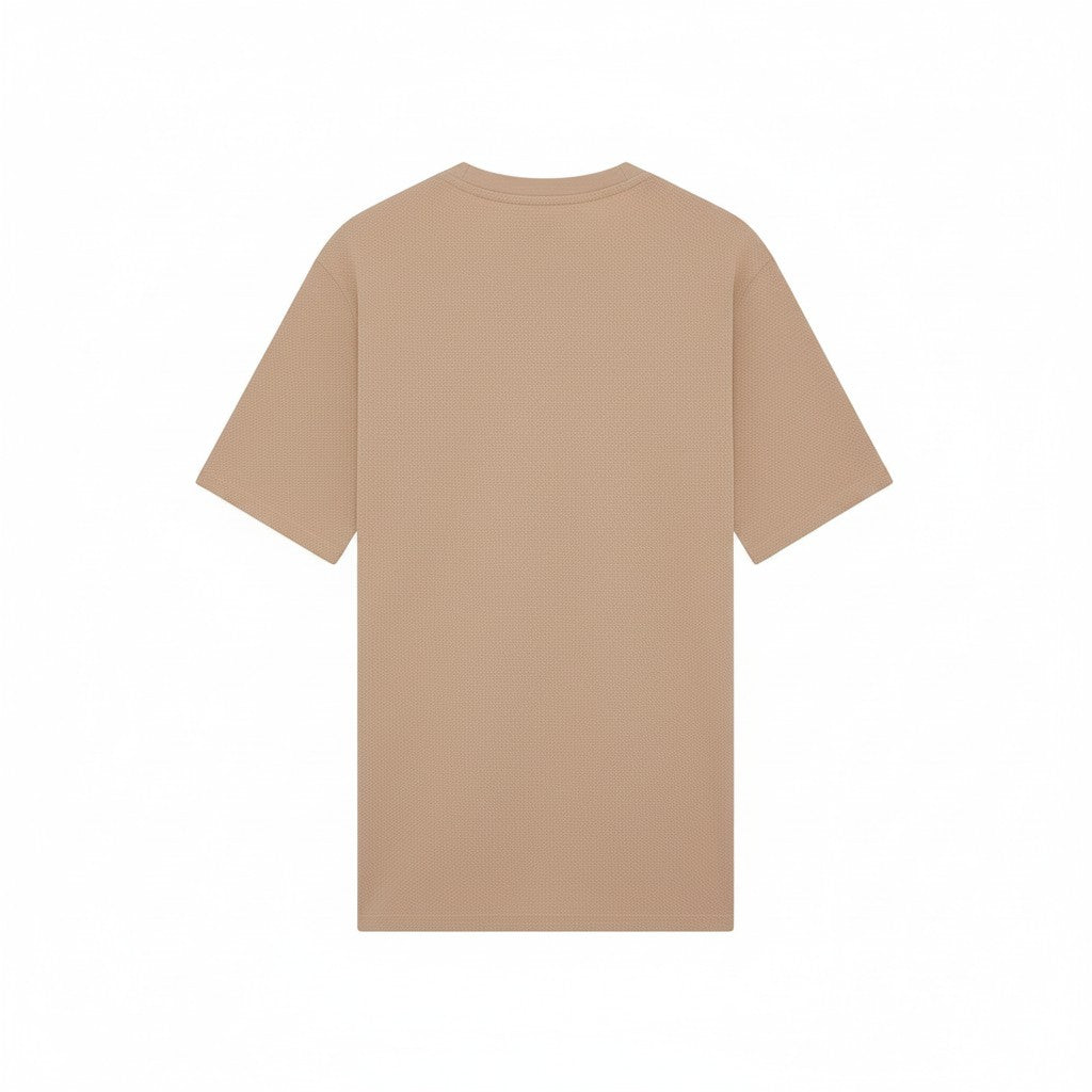 Lyle & Scott - Mens Popcorn Jacquard T-Shirt - Barley - TS2406V Y121 - Wildvine Clothing, Spalding, Lincolnshire