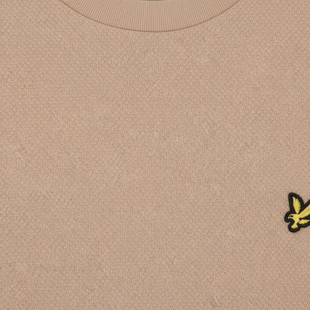 Lyle & Scott - Mens Popcorn Jacquard T-Shirt - Barley - TS2406V Y121 - Wildvine Clothing, Spalding, Lincolnshire