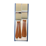 Hunt & Holditch - Mens - Plain Beige Braces - Silver Fit-Tan Leather - One Size - Wildvine Clothing, Spalding, Lincolnshire