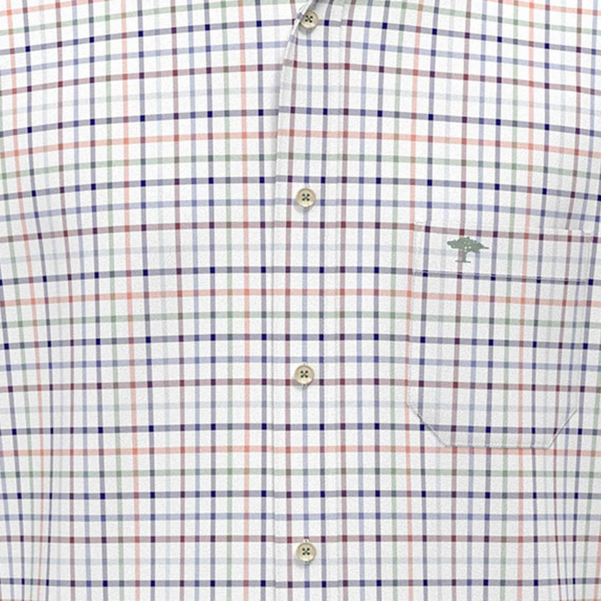 Fynch-Hatton - Mens Shirt - Colorful Combi Check - Berry 415 - Wildvine Clothing, Spalding, Lincolnshire