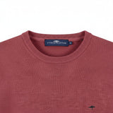 Fynch-Hatton - Mens Knitwear - O-Neck, Superfine - Berry - Wildvine Clothing, Spalding, Lincolnshire