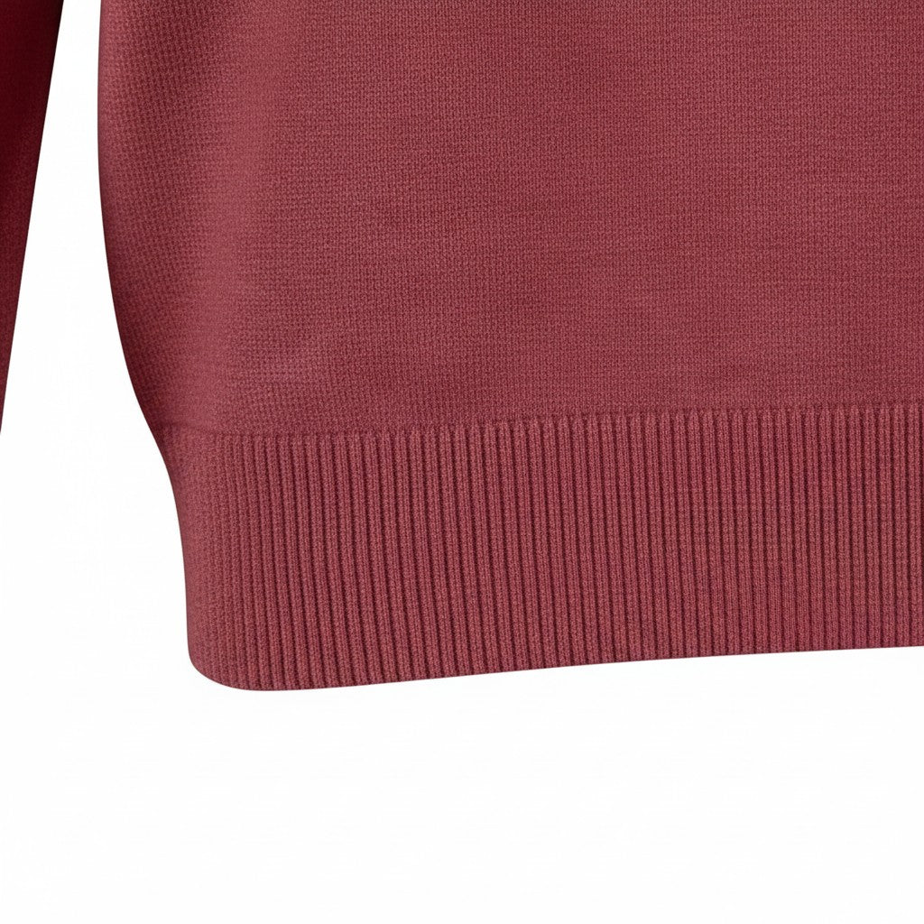 Fynch-Hatton - Mens Knitwear - O-Neck, Superfine - Berry - Wildvine Clothing, Spalding, Lincolnshire