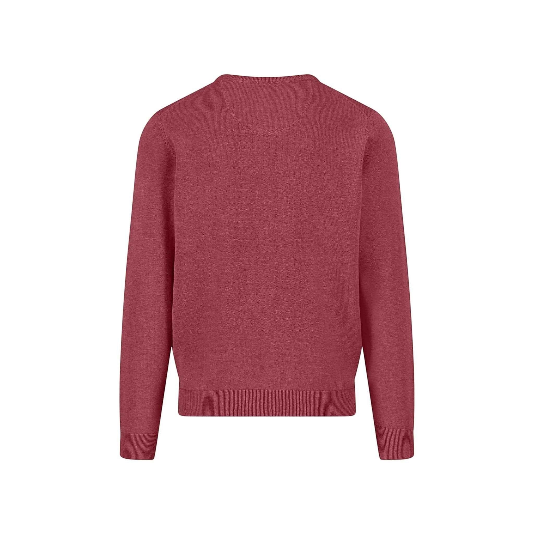 Fynch-Hatton - Mens Knitwear - O-Neck, Superfine - Berry - Wildvine Clothing, Spalding, Lincolnshire