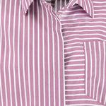 Fynch-Hatton - Ladies Blouse - Asym Stripe - Berry Rose 492 - Wildvine Clothing, Spalding, Lincolnshire